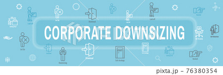 Job Loss, Downsizing, Getting Fired, Unemployment due to Covid 19 or Coronavirus Icon Set Web Header Banner Job Loss, Downsizing, Getting Fired, Unemployment due to Covid 19 or Coronavirus Icon Set Web Header Banner 76380354