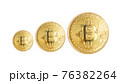 metal coin cryptocurrency bitcoin isolated on white background, payment online, payment with digital money 76382264