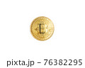 gold coin bitcoin isolated on white background, cryptocurrency concept 76382295