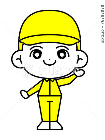 工場作業 配達作業をする人 男性のイラスト素材