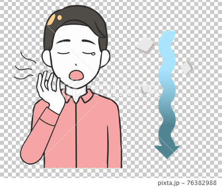 低血糖 男性のイラスト素材 7639