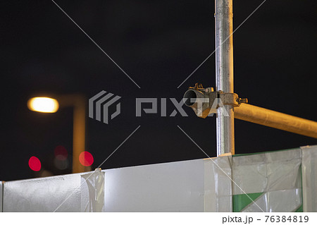 仮囲いと単管 76384819