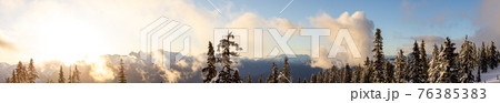 Panoramic View of Canadian Nature Landscape Panoramic View of Canadian Nature Landscape 76385383