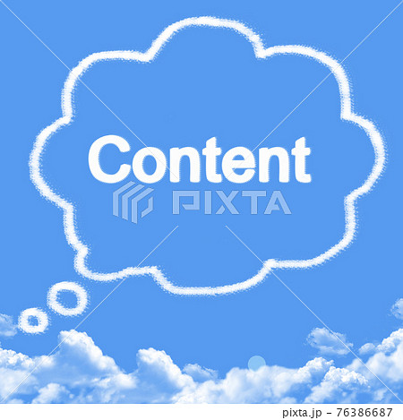 Cloud shaped as content Message Cloud shaped as content Message 76386687