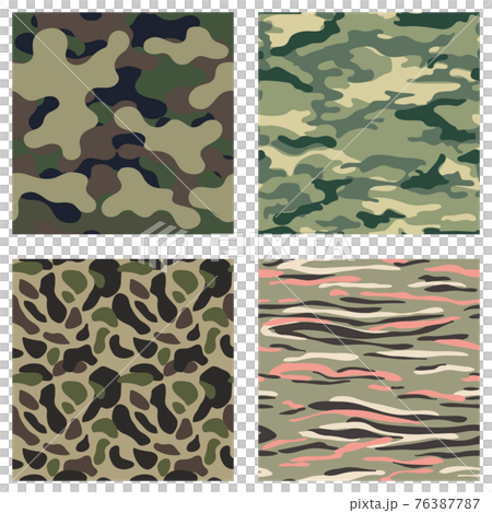 カモフラージュ、ファブリック、デザイン、模様、パターン、アーミー、陸軍、US、自衛隊、ユニフォーム 76387787