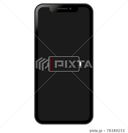 バッテリー切れのスマホのイラスト素材 [76389253] - PIXTA