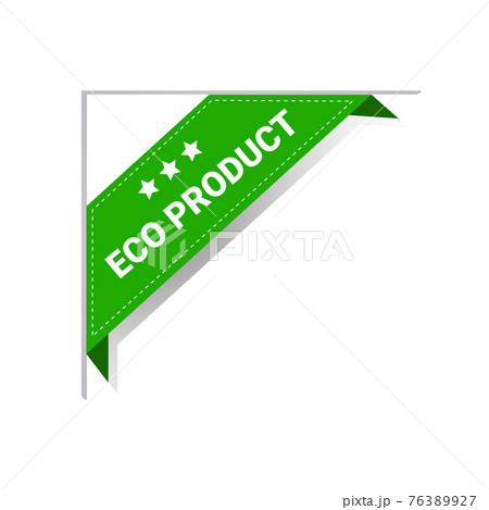 eco natural product sticker organic healthy vegan market logo fresh food emblem badge design 76389927