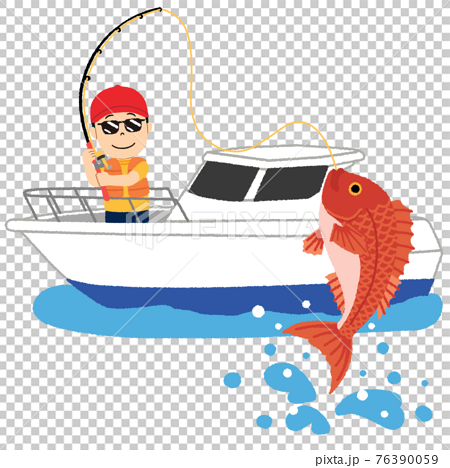 Illustration of sea fishing - Stock Illustration [76390059] - PIXTA
