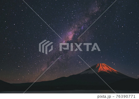 富士山と星景合成 76390771