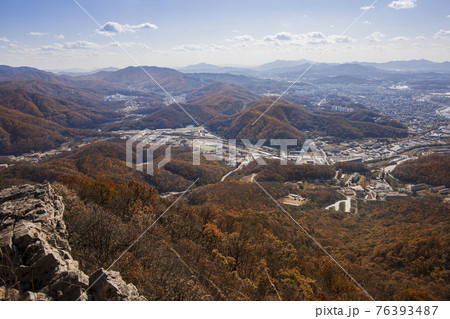 colorful Autumn scenery 76393487