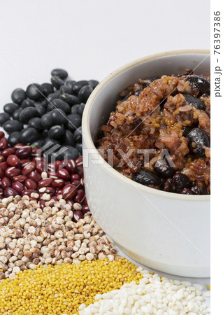 Ogok bap, five grain bean rice of Korea 76397386