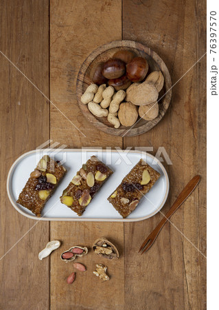 Yakbap, Korean dessert flavored glutinous rice mixed with honey, dates, chestnuts 76397570