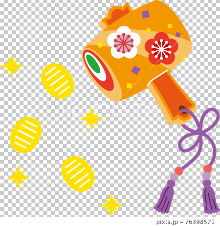 Red and white plum launching gavel 76398571