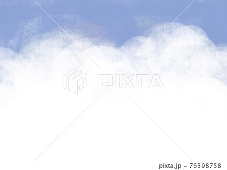 青空と雲の背景イラストのイラスト素材