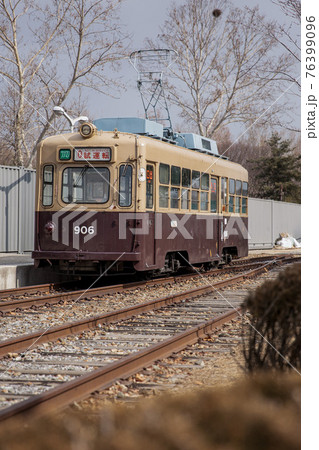 old train railway in Korea, analog concept old train railway in Korea, analog concept 76399096