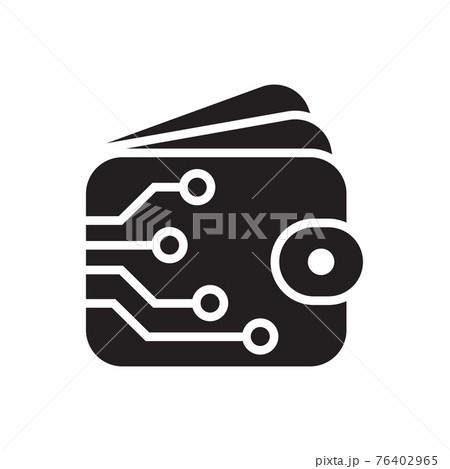 digital wallet icon vector for graphic design, logo, web site, social media, mobile app, ui illustration 76402965