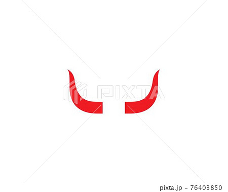 Bull horn logo vector Bull horn logo vector 76403850