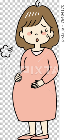息苦しい妊婦さん 全身 のイラスト素材 息苦しい妊婦さん 全身 のイラスト素材
