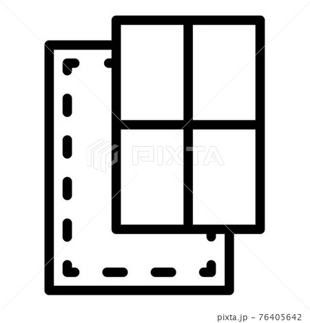 Door window element icon, outline style Door window element icon, outline style 76405642