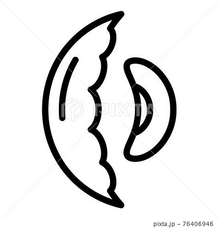 Legume kidney beans icon, outline style Legume kidney beans icon, outline style 76406946