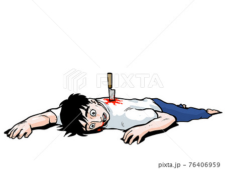 うつ伏せ、ぐったり、殺人、刺殺、死体、無気力、やる気がない、 うつ伏せ、ぐったり、殺人、刺殺、死体、無気力、やる気がない、 76406959