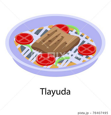 Mexican food icon, isometric style Mexican food icon, isometric style 76407495