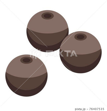 Pepper sphere icon, isometric style 76407535
