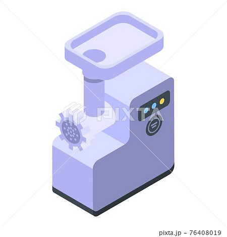 Kitchen meat grinder icon, isometric style 76408019