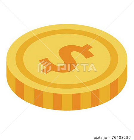Parcel delivery cost icon, isometric style 76408286