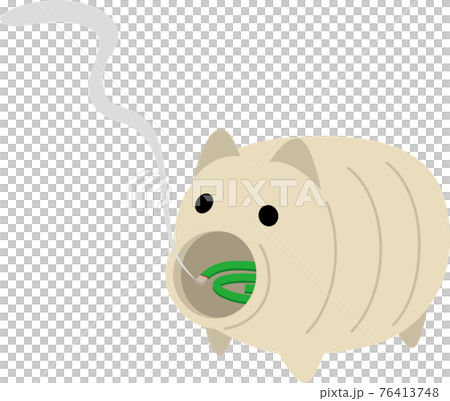 A simple pig-shaped mosquito coil A simple pig-shaped mosquito coil 76413748