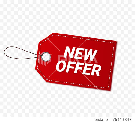 Red tag isolated. Red tag isolated. 76413848