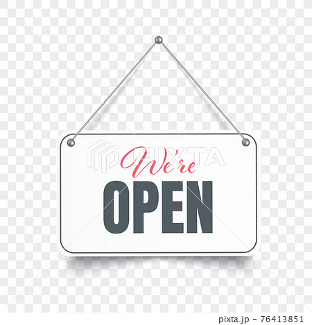 White Open signboard.  76413851
