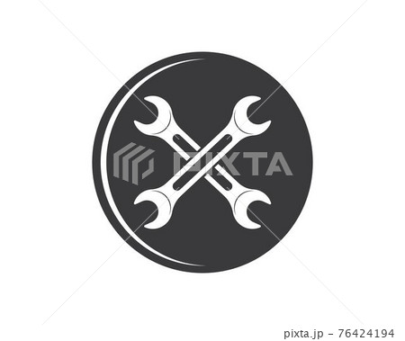 wrench vector illustration and icon of automotive repair 76424194