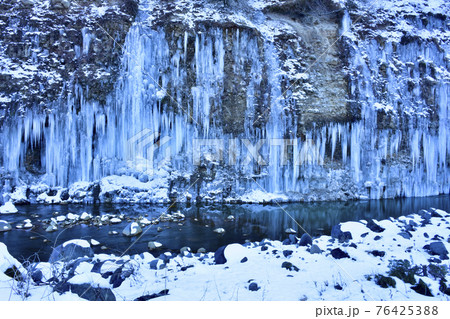 長野県 木曽おんたけ 白川氷柱群 長野県 木曽おんたけ 白川氷柱群 76425388