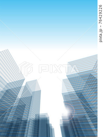 ビル 都市 オフィス街 透明感 バックグラウンド ベクターイラスト ビル 都市 オフィス街 透明感 バックグラウンド ベクターイラスト 76429226