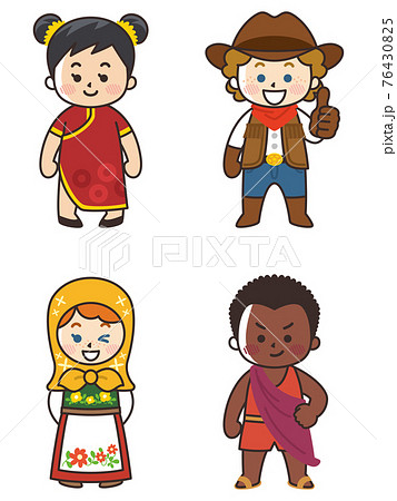 世界の子供たち 人種 国籍 平和のイラスト素材 [76430825] - PIXTA