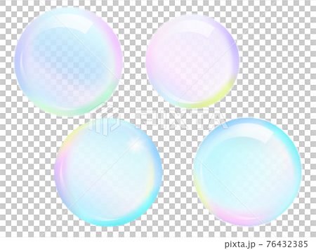Soap bubbles_no background 76432385