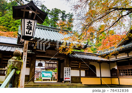 神奈川県南足柄市 大雄山最乗寺 瑠璃門と紅葉 神奈川県南足柄市 大雄山最乗寺 瑠璃門と紅葉 76432836