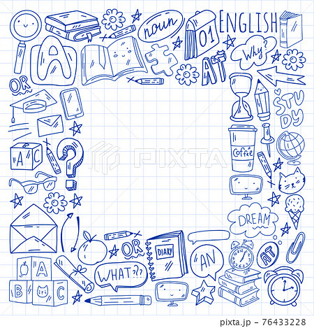 Young kids. School children. English courses. English language. 76433228