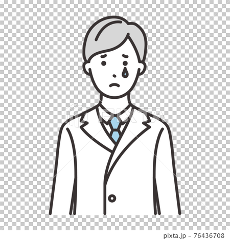 男性 研究員 表情 泣く 男性 研究員 表情 泣く 76436708