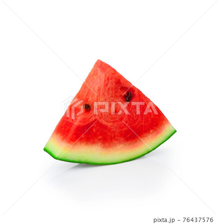 Sliced of watermelon isolated on white background Sliced of watermelon isolated on white background 76437576