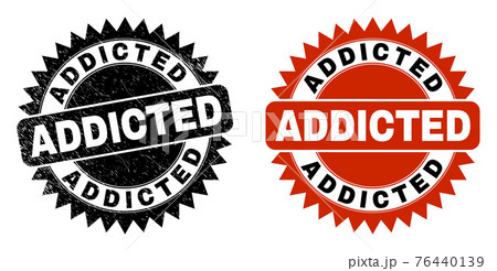 ADDICTED Black Rosette Seal with Unclean Surface 76440139
