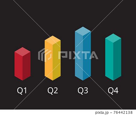 Quarterly business review or Objective Key Results vector Quarterly business review or Objective Key Results vector 76442138