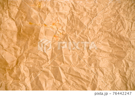 Grunge brown and beige crumpled paper texture 76442247