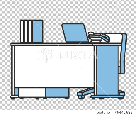 パソコンが置かれたデスクのイラスト素材のイラスト素材