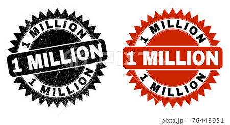 1 MILLION Black Rosette Seal with Corroded Surface 76443951