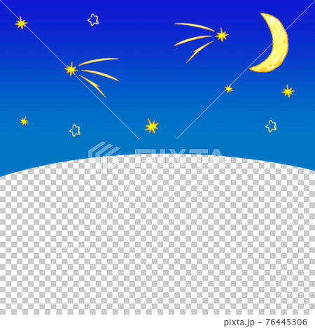 月亮和星空的插圖 76445306