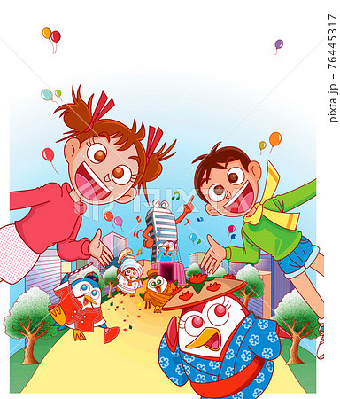 国際交流 ダンス ポスターのイラスト素材