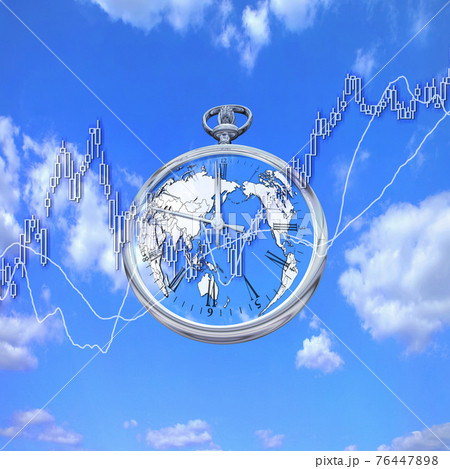 世界の株価と懐中時計 世界の株価と懐中時計 76447898