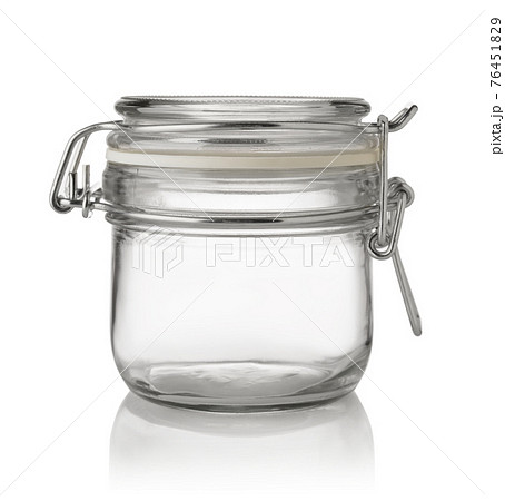 Clear glass wire bale jar Clear glass wire bale jar 76451829